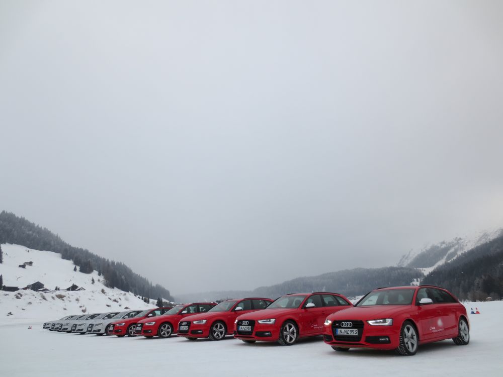 Audi S4 avant Audi ice driving experience Davos