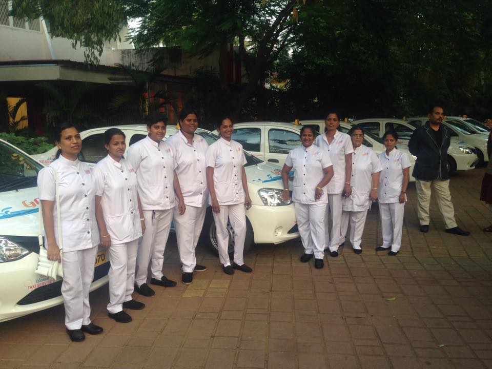 Goa Women Taxi Service drivers