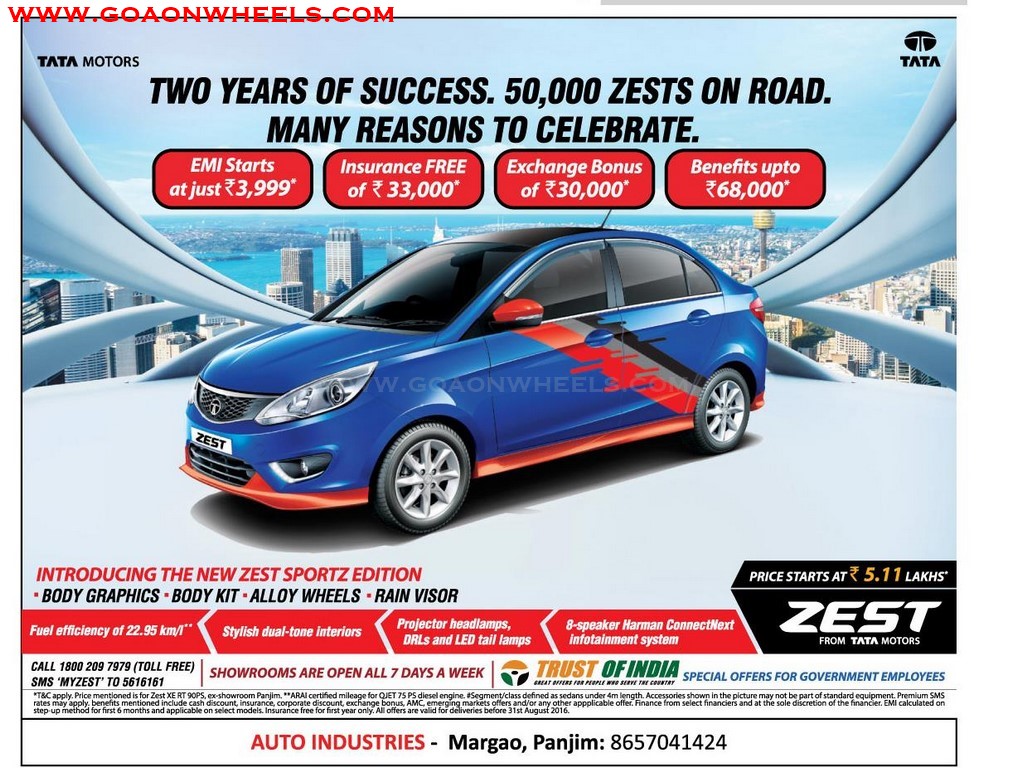 Zest Sportz Edition Goa